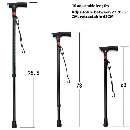 Smart Crutches Multi-function Radio Cane Lighting