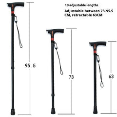 Smart Crutches Multi-function Radio Cane Lighting