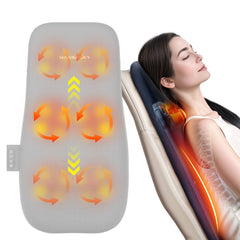 Walking Massage Lumbar Support Pillow Heat Therapy, Shiatsu Back Massager For Pain Relief, Portable Office Chair Cushion With Auto Timer, Ideal Gift For Home Car Use