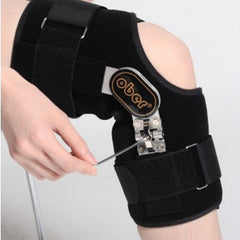 Adjustable knee brace for correction of O-leg knee