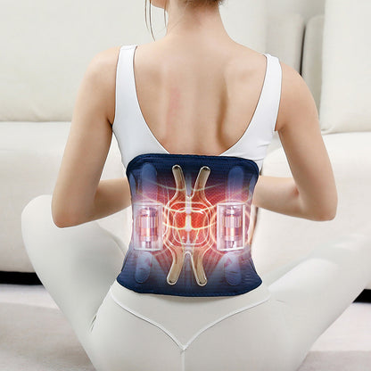Warm Massage Instrument Vibration Hot Compress Waist Supporter