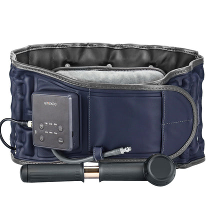 Electric Heating Massage Belt Care Slipped Discs Traction Vibration Inflatable Waist Supporter