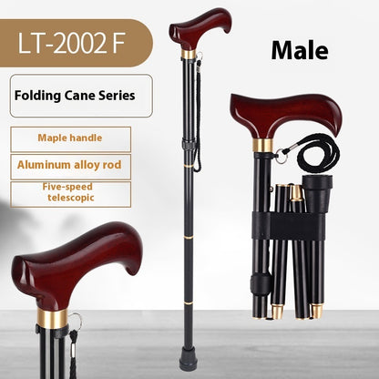 Multifunctional Non-slip Smart Retractable Folding Cane