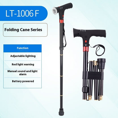Multifunctional Non-slip Smart Retractable Folding Cane