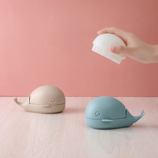 Cute Little Whale Laundry Brush For Household Cleaning