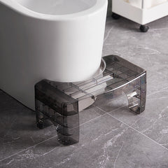 Transparent Toilet Auxiliary Foot Stool Aid Anti-slip