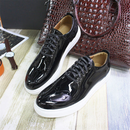 Patent Leather Flat Everyday Comfort Sneakers