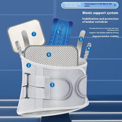 Waist Supporter Breathable Lumbar Disc Strain Widened Steel Plate Support