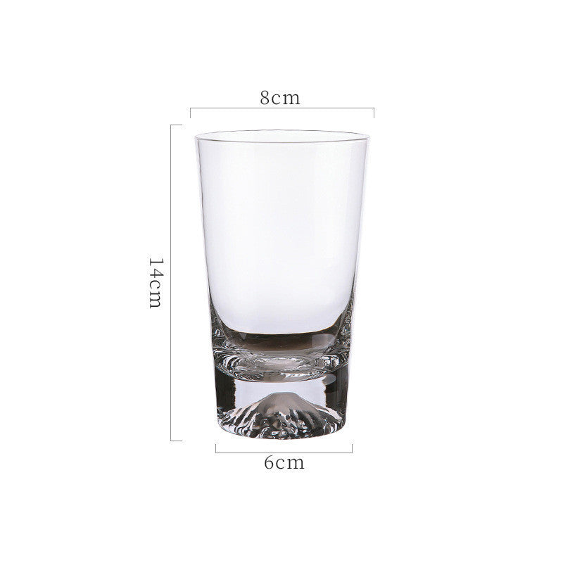 Crystal Glass Transparent Breakfast Milk Home Mountain Cup