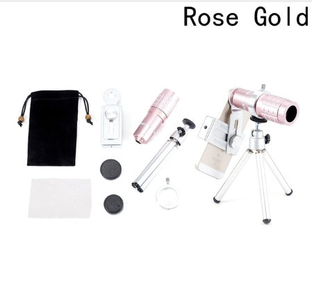 Compatible With , Manufacturers Wholesale 12 Times Mobile Phone Lens Chinese Red 12X Telescope Photography Long Focus Lens Camera Phone Accessories