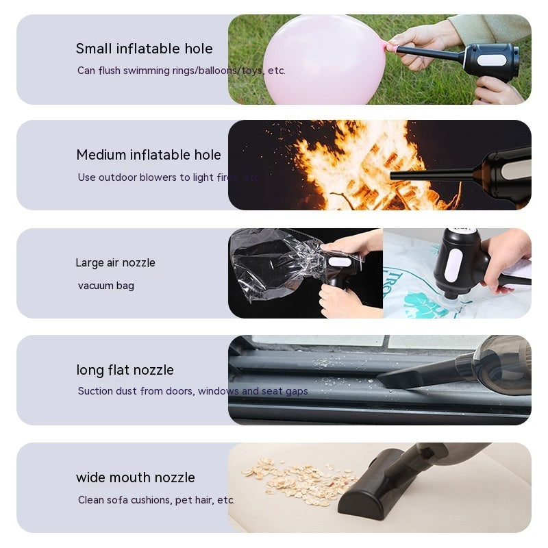 Car Wireless Handheld Vacuum Cleaner Mini Household Super Strong Suction Car Supplies Portable Small Dust Blower