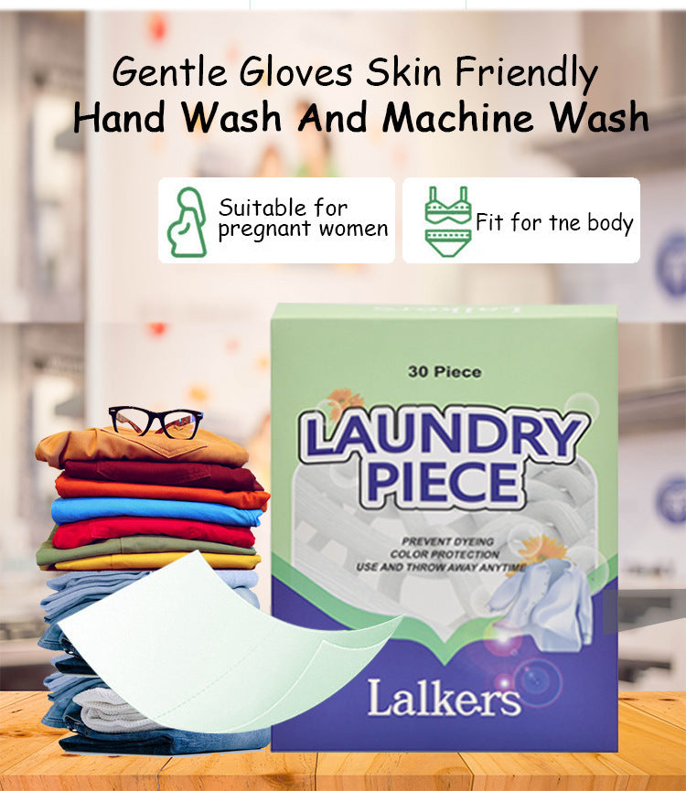 Laundry Bubble Warp Cleaning Antibacterial Laundry Sheet