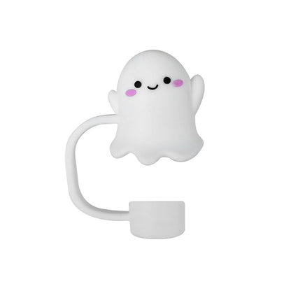 Halloween Theme 10mm Large Capacity In-car Matching Silicone Straw Plug