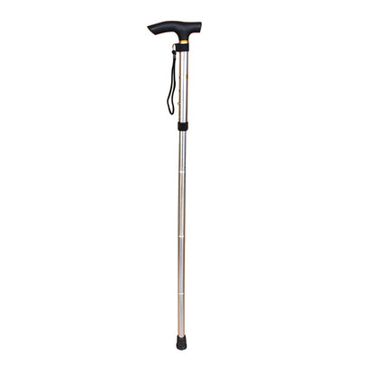 Alpenstock Aluminum Alloy Five-section Folding Cane Elderly Walking Aid