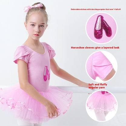 Girls Fashion Dancing Dress Exercise Clothing