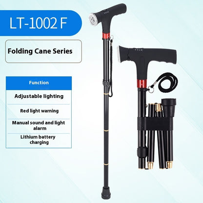 Multifunctional Non-slip Smart Retractable Folding Cane