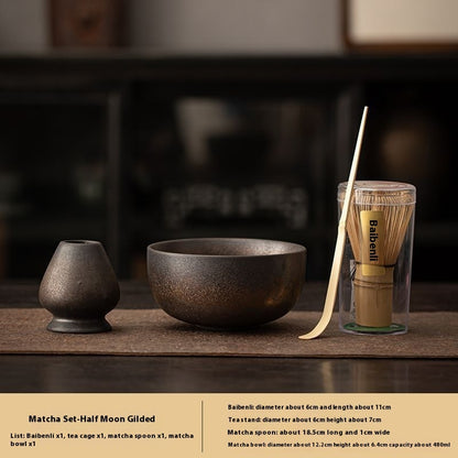 Tea Ceremony Tools Hundred Benli Tea Whisk Utensils Tea Bowl Household Complete Set Suit