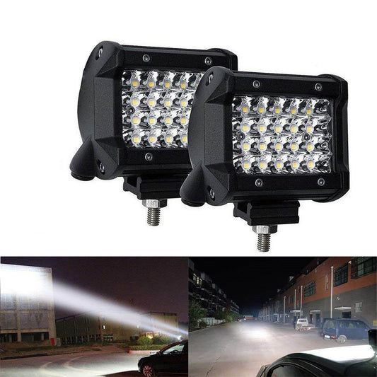 4 Row Of Light Beads Highlighting Strip Lights 72W Off-road Vehicle Modification