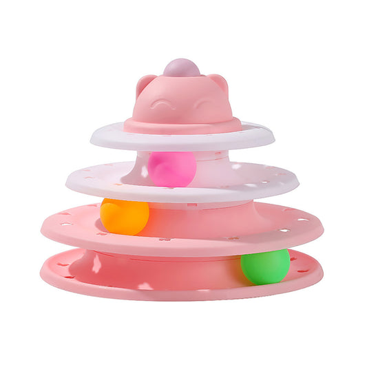 Cat Self-Hi Track Amusement Plate Interactive Educational Toys