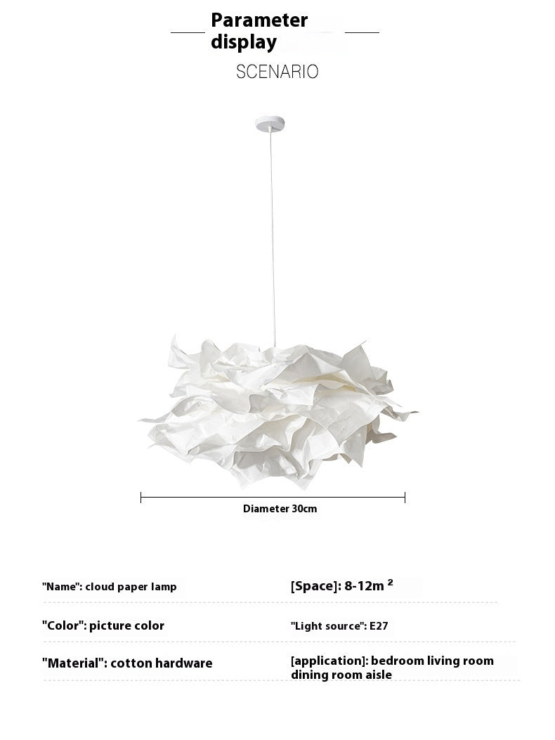 Creative Japanese Style Nordic Cloud Bedroom Pendant Light