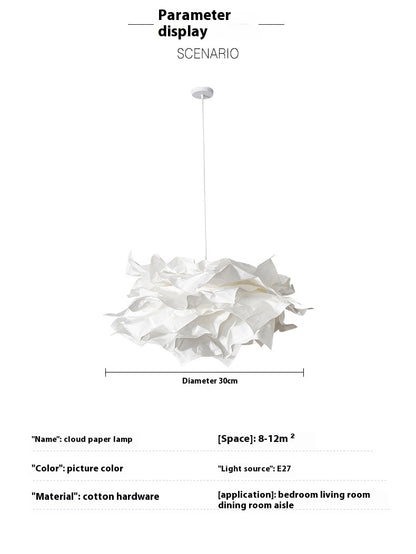 Creative Japanese Style Nordic Cloud Bedroom Pendant Light