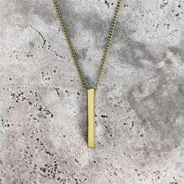 Rectangle Pendant Necklace