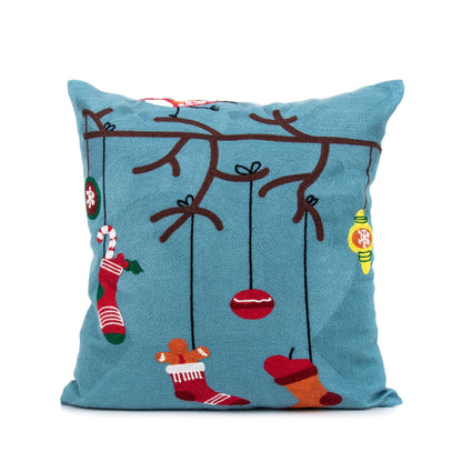 Household Supplies New Christmas Embroidery Pillow Case
