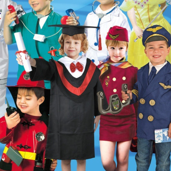 Children's Captain Clothing Girls Stewardess Clothing Holiday Party Performance Wear