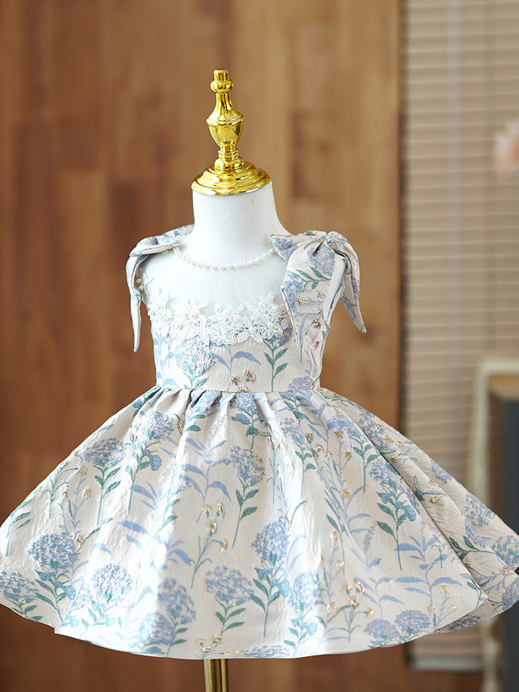 Girls' Fashion Simple Chinese Cheongsam Birthday Party Clothing