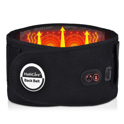 Electric Heating Massage Waist Supporter LED Red Light Hot Compress Warm