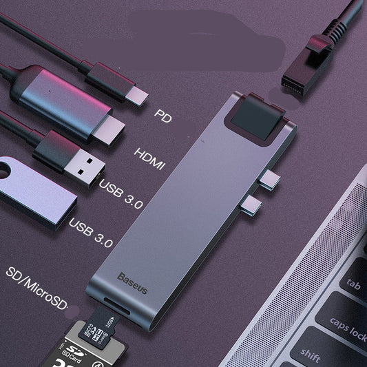 Dual Type-c 7in1 Smart Docking Station