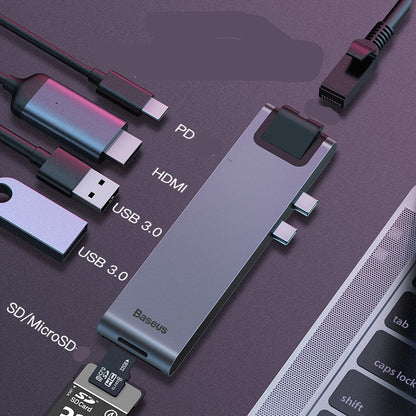 Dual Type-c 7in1 Smart Docking Station
