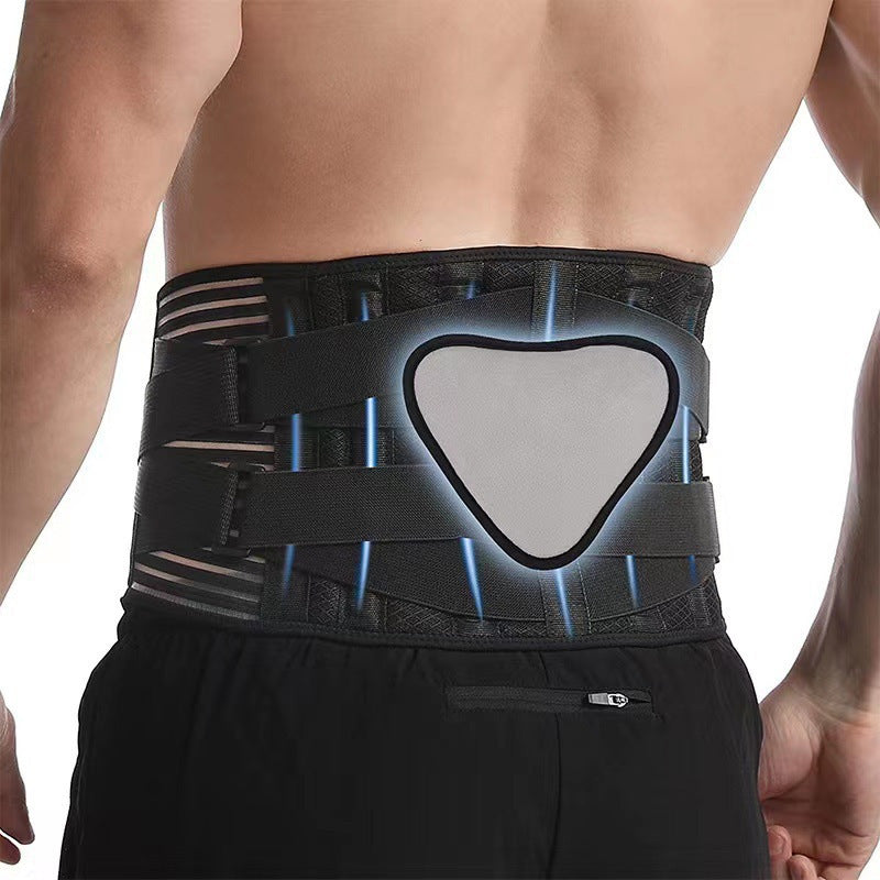 Men's Waist Support Belt Adjustable Lumbar Disc Strain Waist Supporter