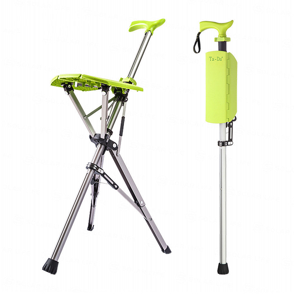Folding Cane Sticks For The Elderly Can Sit On Non-slip Stools