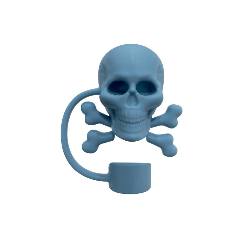 Halloween Theme 10mm Large Capacity In-car Matching Silicone Straw Plug