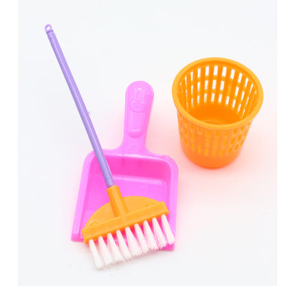 Doll Play House Furniture Cleaning Supplies Play Set