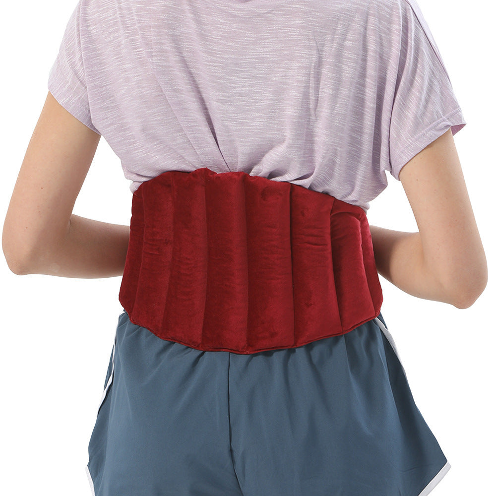 Heating Pad Microwave Waist Supporter Flaxseed Filler Belly Warming Waist Pillow Multifunctional Heating Mat