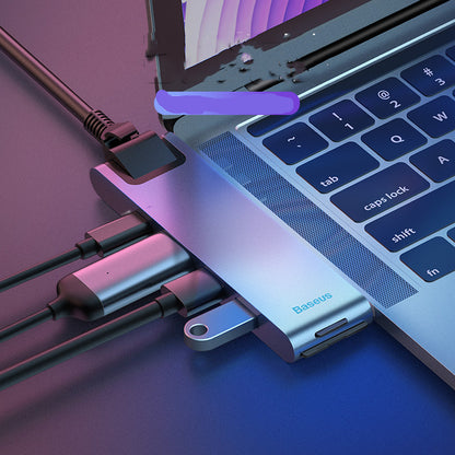 Dual Type-c 7in1 Smart Docking Station