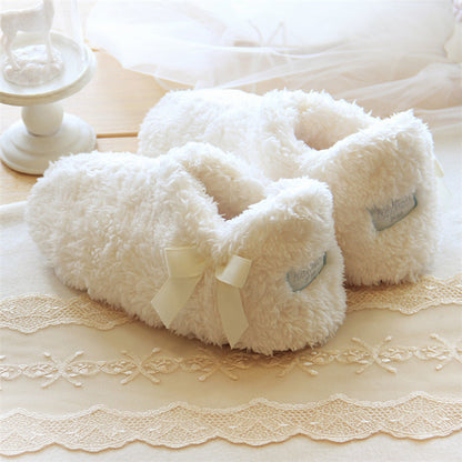 Ladies Soft Cotton Fleece Home Shoes Indoor Slippers