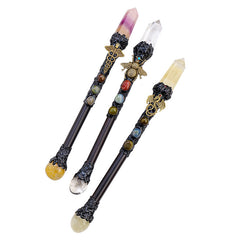 Natural Crystal Magic Wand Halloween Truncheon Cane