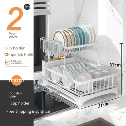 Kitchen Sink Storage Shelf Dish Storage Household