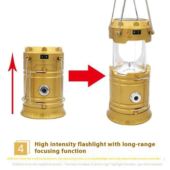 Solar Multi-functional Portable Horse Outdoor Emergency Tent Night Market Lighting Stall Camping Lamp