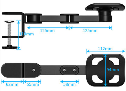 Aluminum Computer Desktop Hand Support Bracket