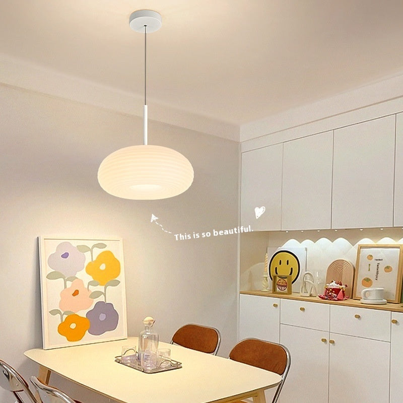 Full Spectrum Bedroom Light Nordic Minimalist Modern Cream Storm Lantern