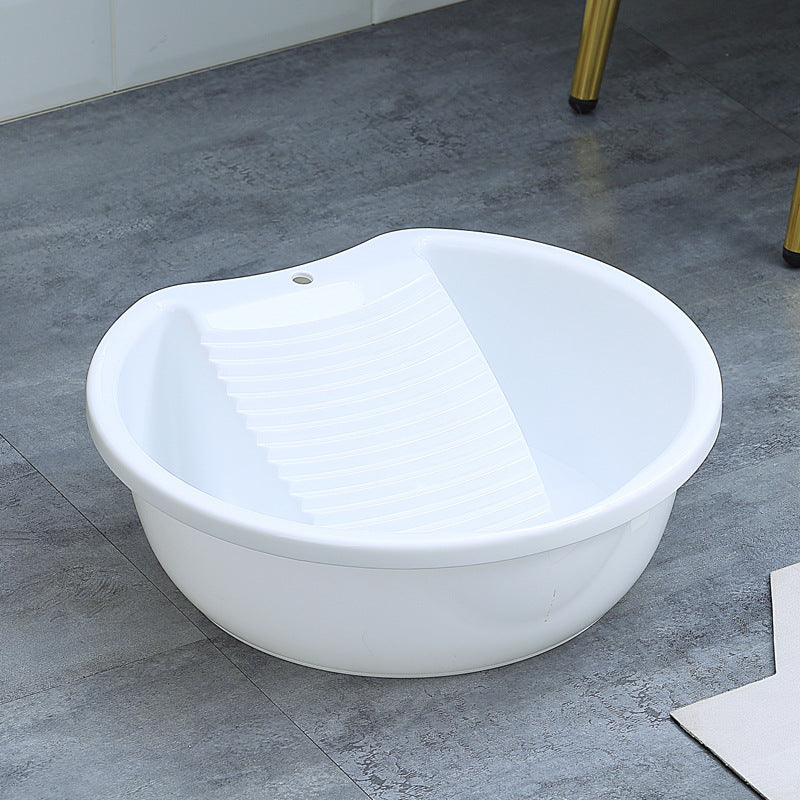 Plain Thickened Laundry Basin Student Household Dormitory Plastic