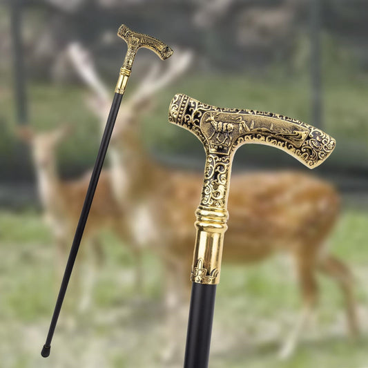 Eagle Bear Wolf Totem Cane Chamber Truncheon Domineering Metal Creativity Elderly Walking Crutch