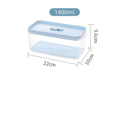 Antibacterial Refrigerator Storage Box, Food, Fruit And Food Storage Drain Basket