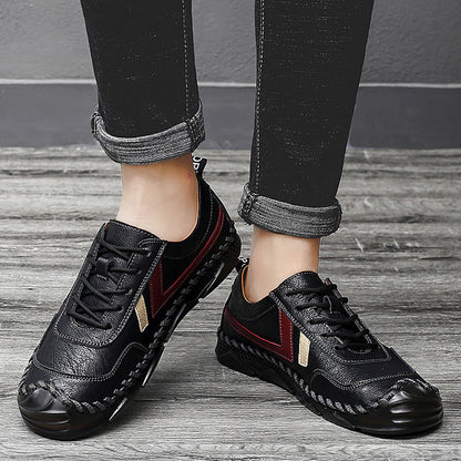 Everyday Casual Beef Tendon Wear Black Trendy Shoes