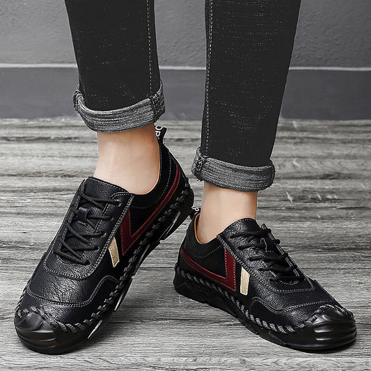 Everyday Casual Beef Tendon Wear Black Trendy Shoes