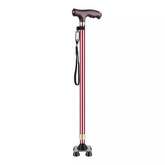 Walking Stick For The Elderly With Light Anti-slip Solid Anti-fall Walking Stick